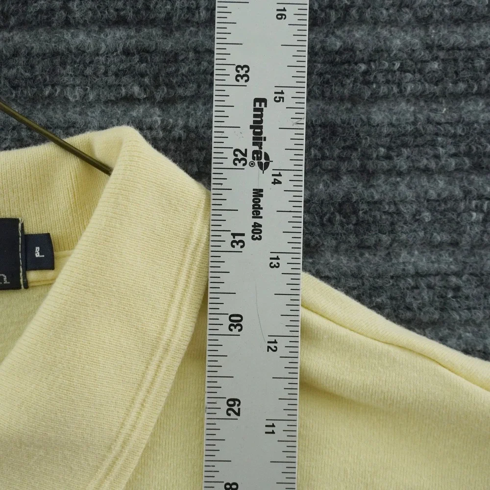 Vintage Polo Ralph Lauren Polo Shirt Mens L Yellow Long Sleeve Pocket Pony